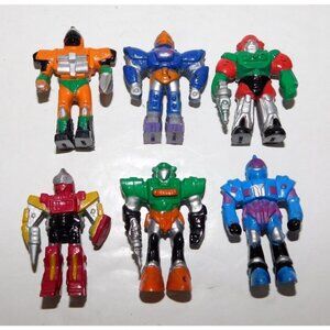 Lot 6 Vintage 90s SOMA Mini  Sonic Ranger Warriors 2" Figures
